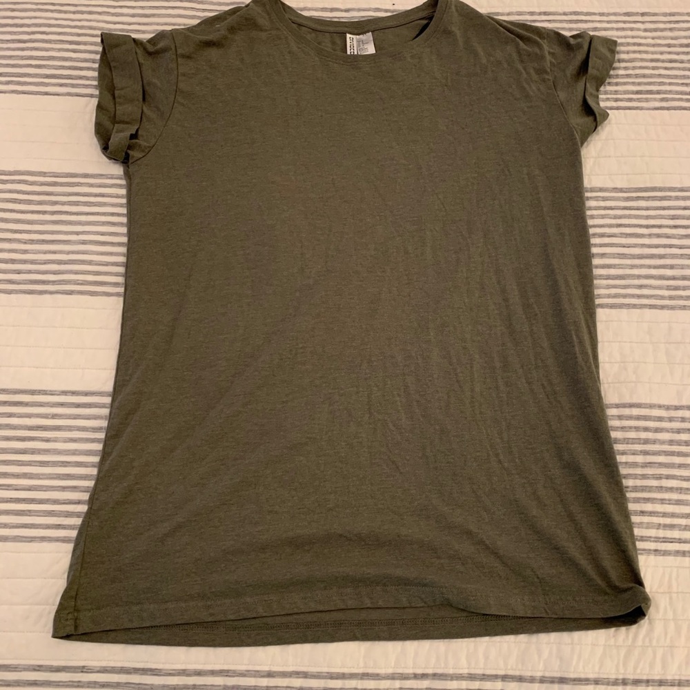 Dark green T-shirt dress